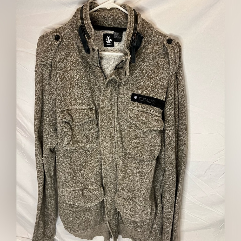 Element Men’s Gray Zipper Sweater - XL